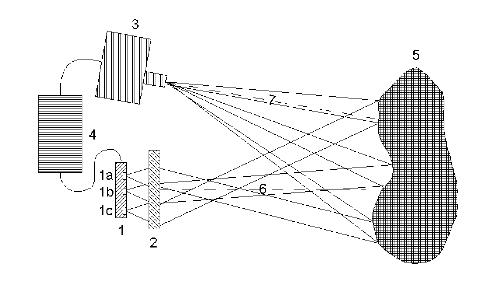 Spatially coded structured light generator