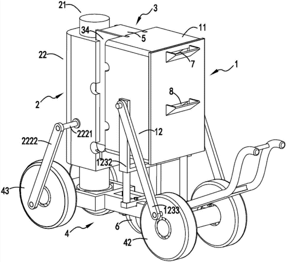 Small sowing and fertilizing integrated machine