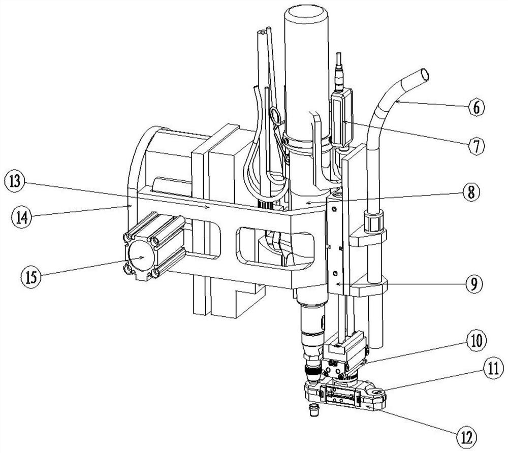 Automatic hand riveter and automatic hand riveting nut assembling machine