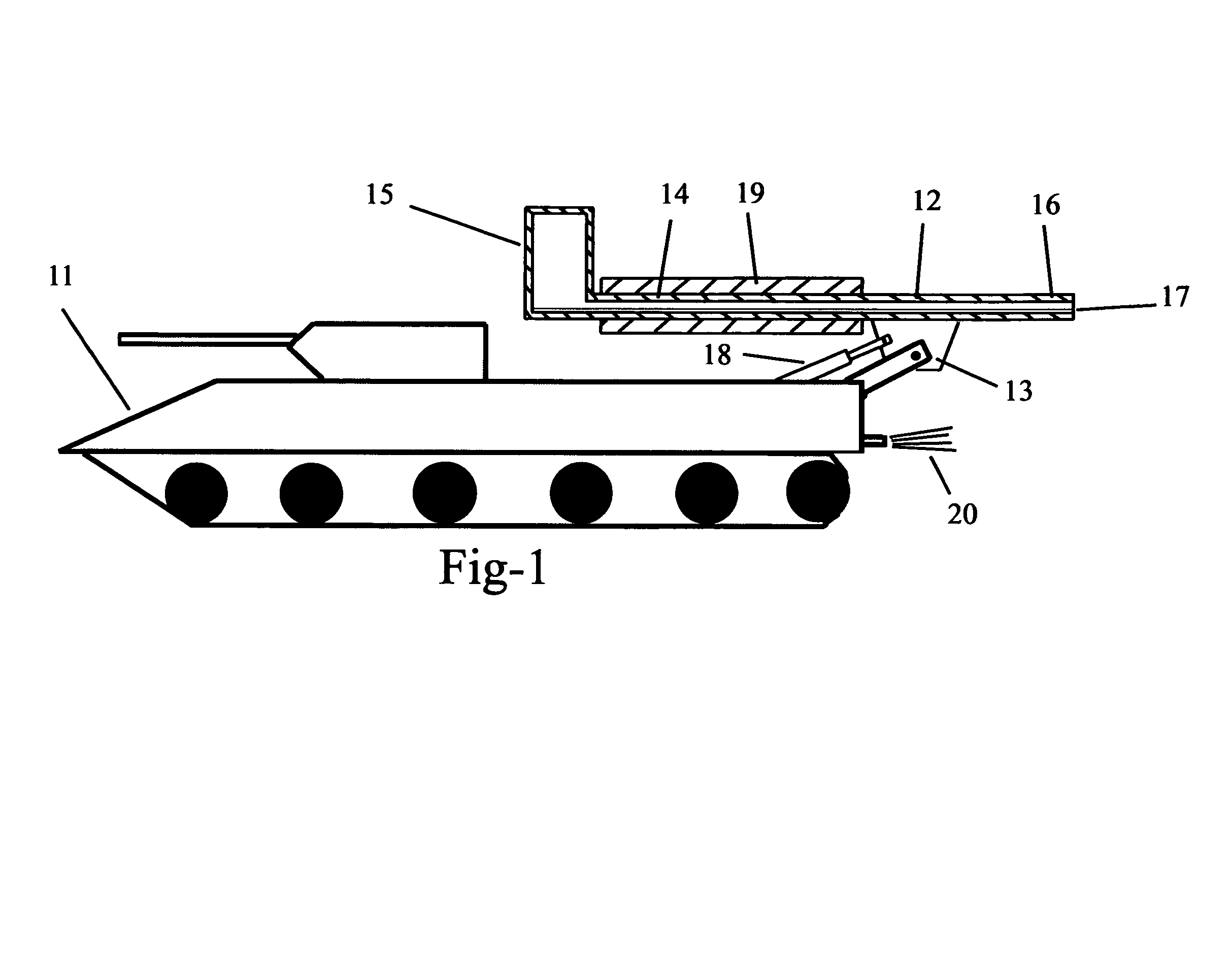 Device for protecting military vehicles from infrared guided munitions