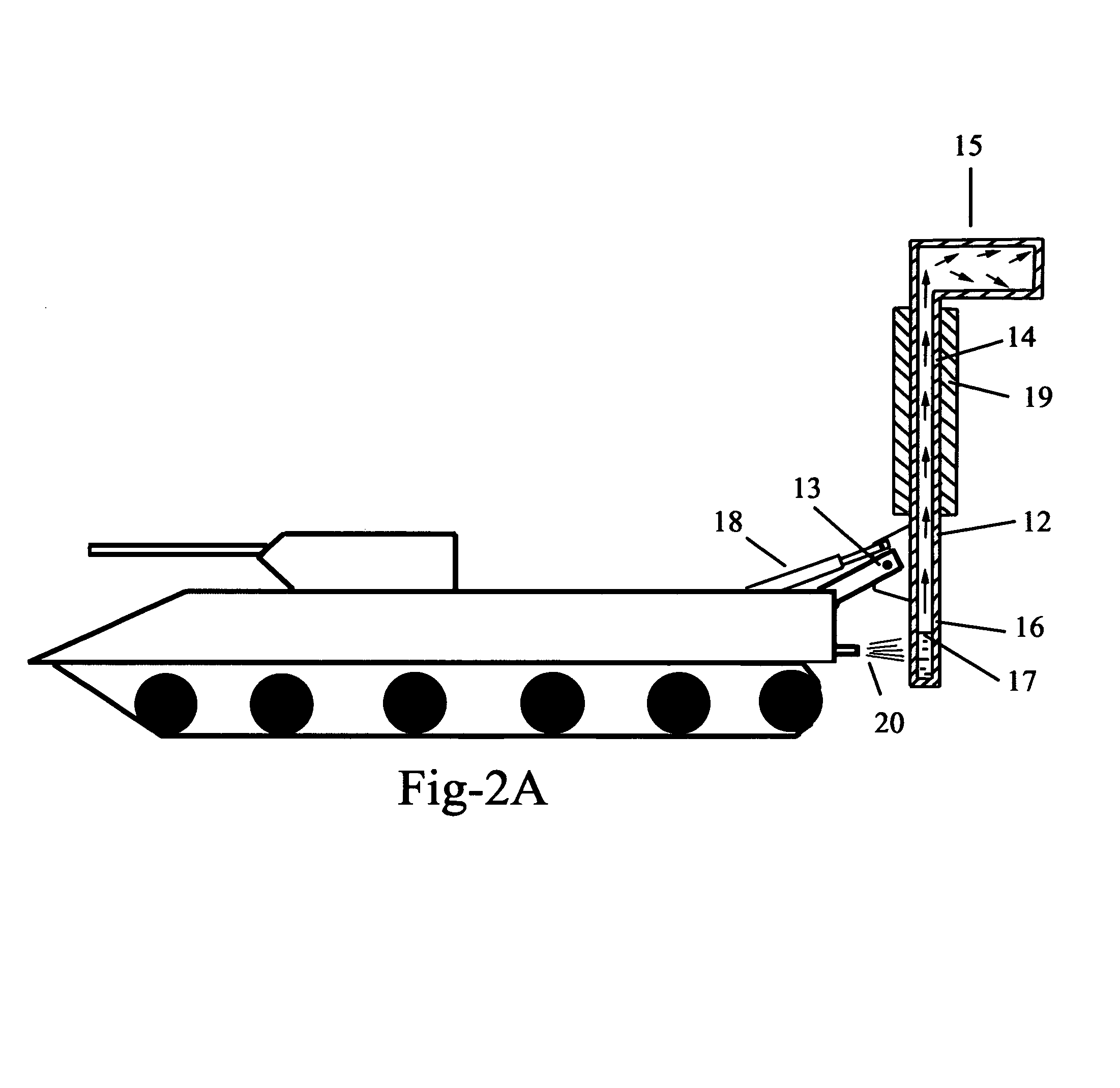 Device for protecting military vehicles from infrared guided munitions