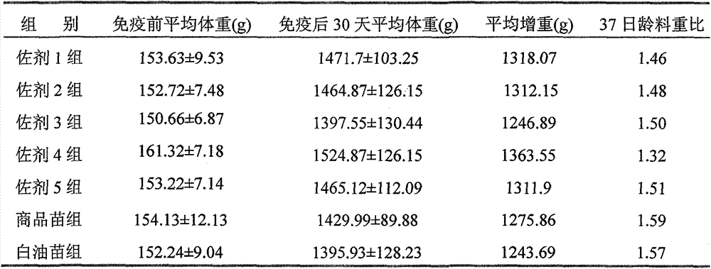 Preparation method and application of novel oil-free adjuvant