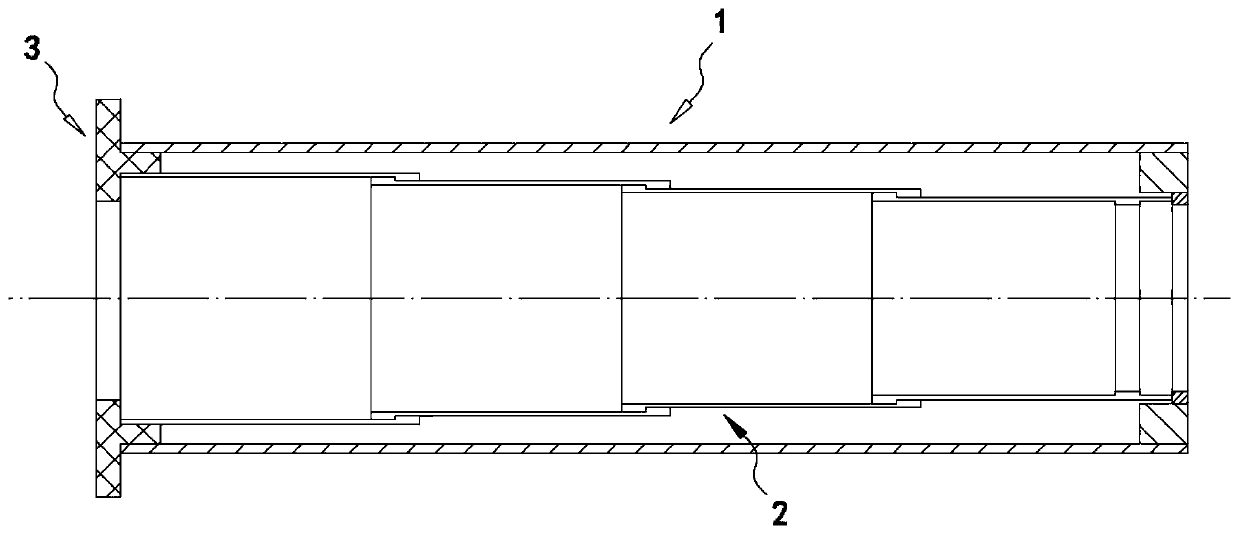 Embedded drainage pipe structure capable of being rapidly replaced