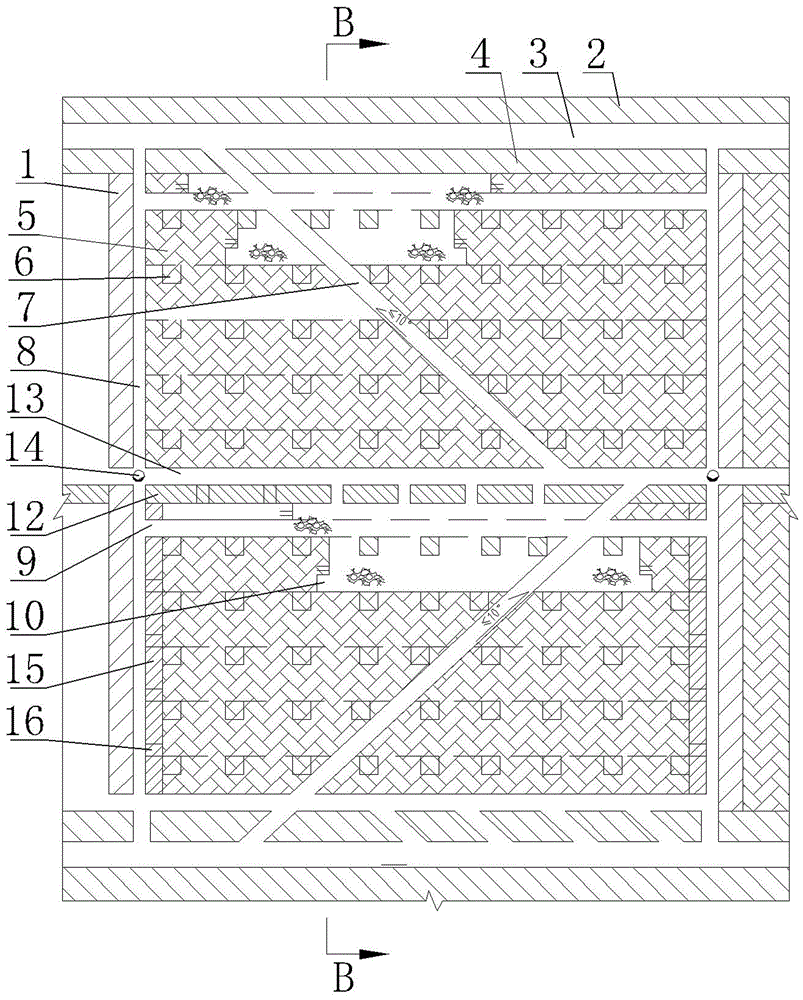 Mechanized benching room-and-pillar mining method