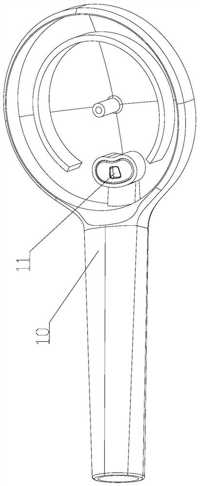 Pressurizing water outlet piece