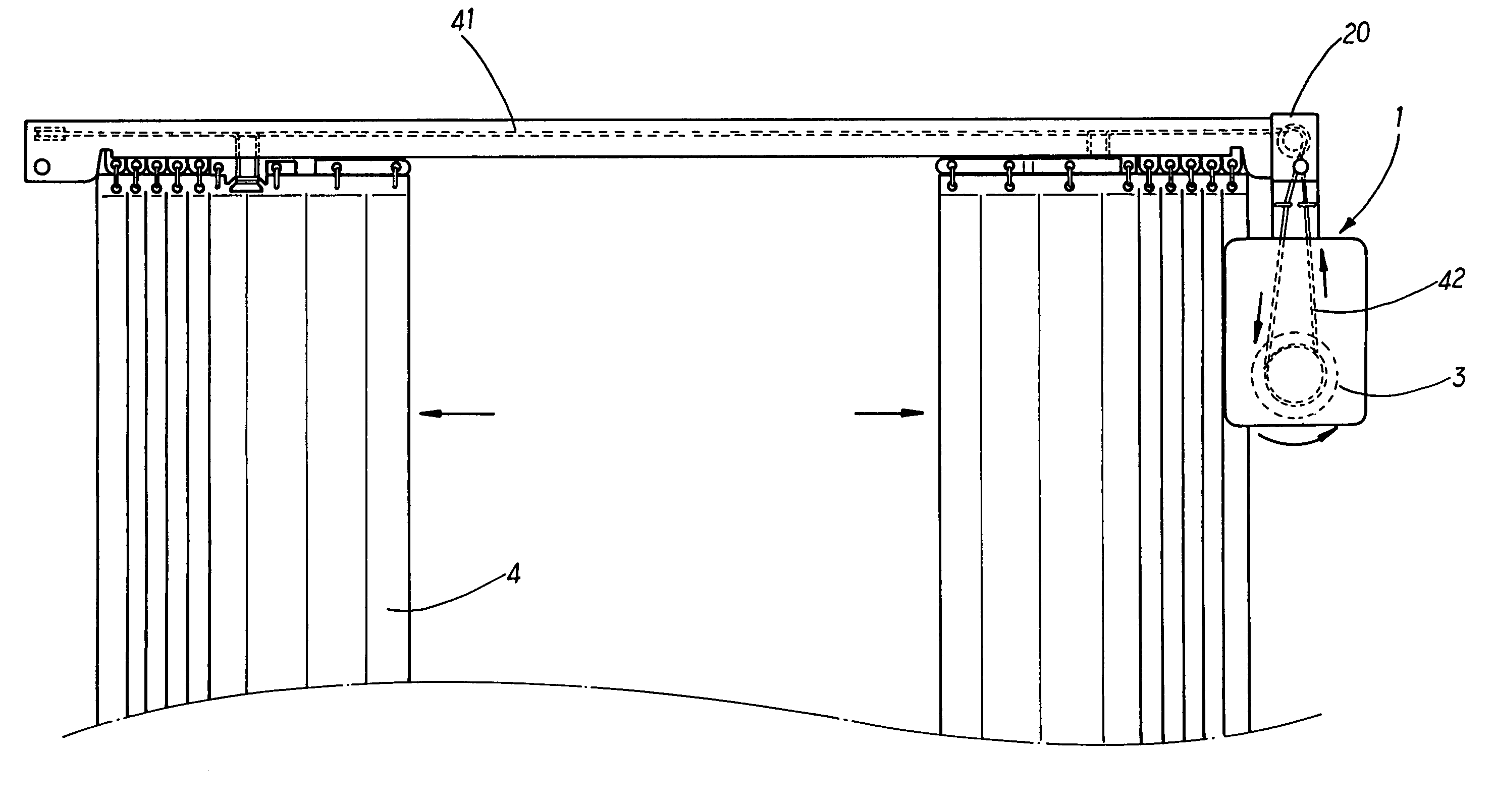 Electric transmission module for module for window curtains having winding wheel