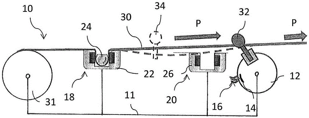 Tensioning device, weaving machine, closing machine and method for tensioning a plurality of warp yarns