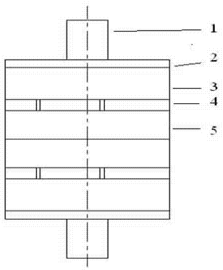 Disc-type overlapping gyromagnetic vacuum arc extinguish chamber