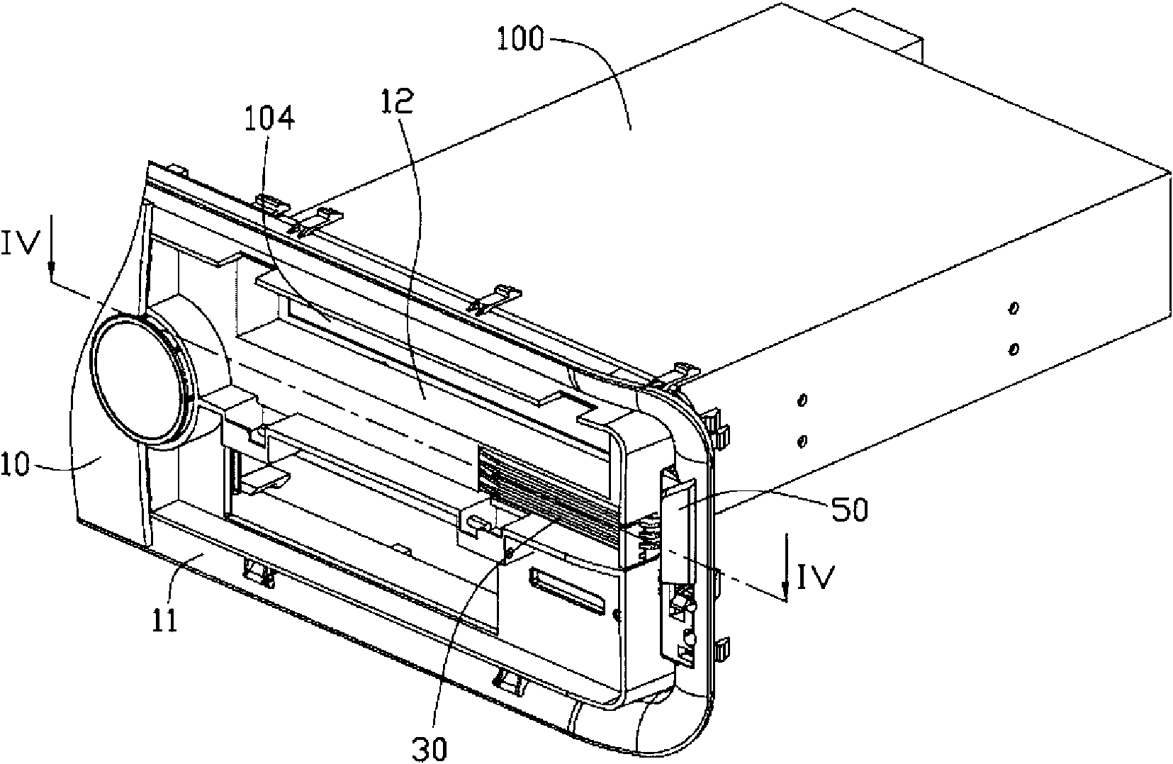 Computer panel key device