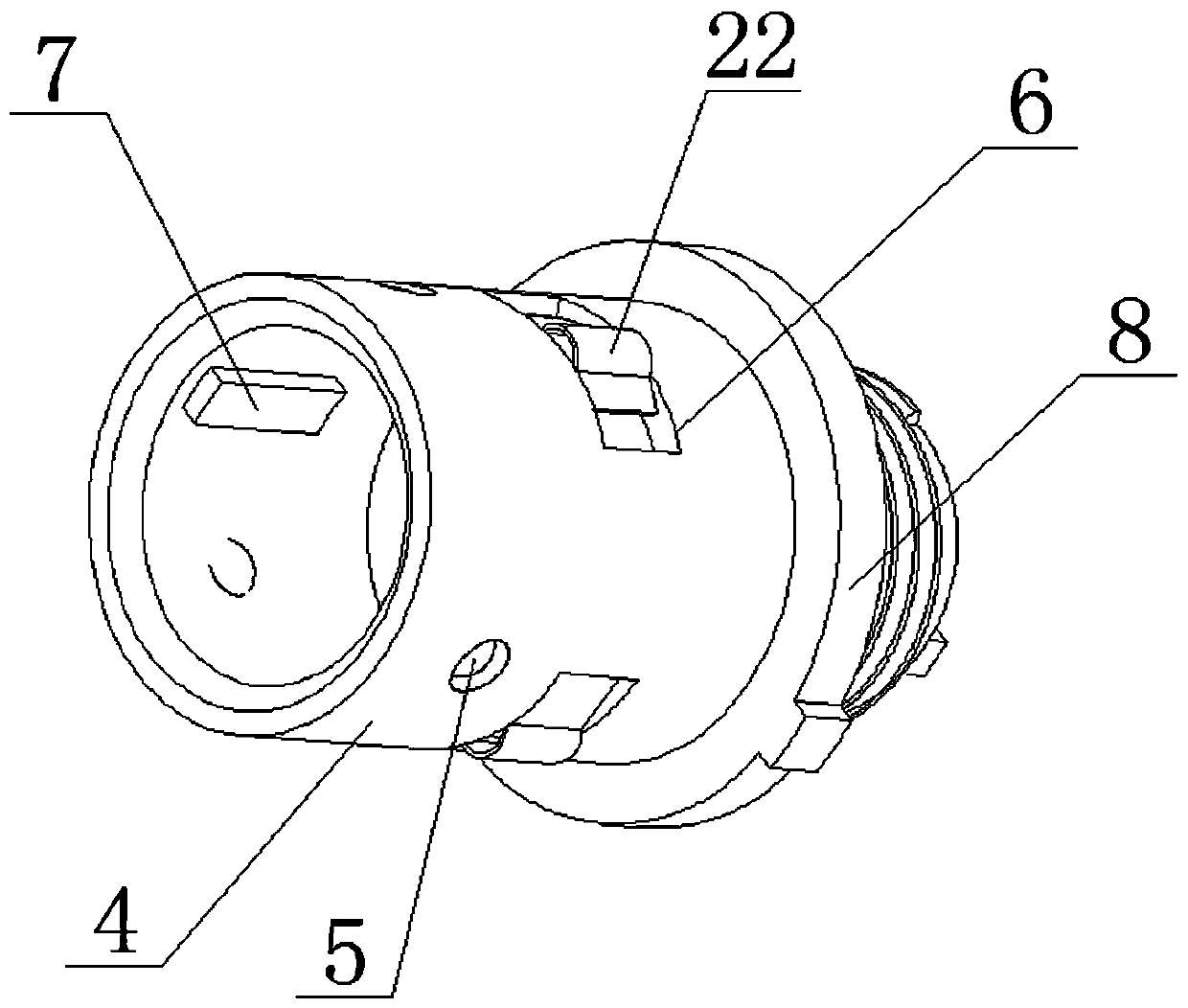 Jump ring type self-locking anti-loose connector