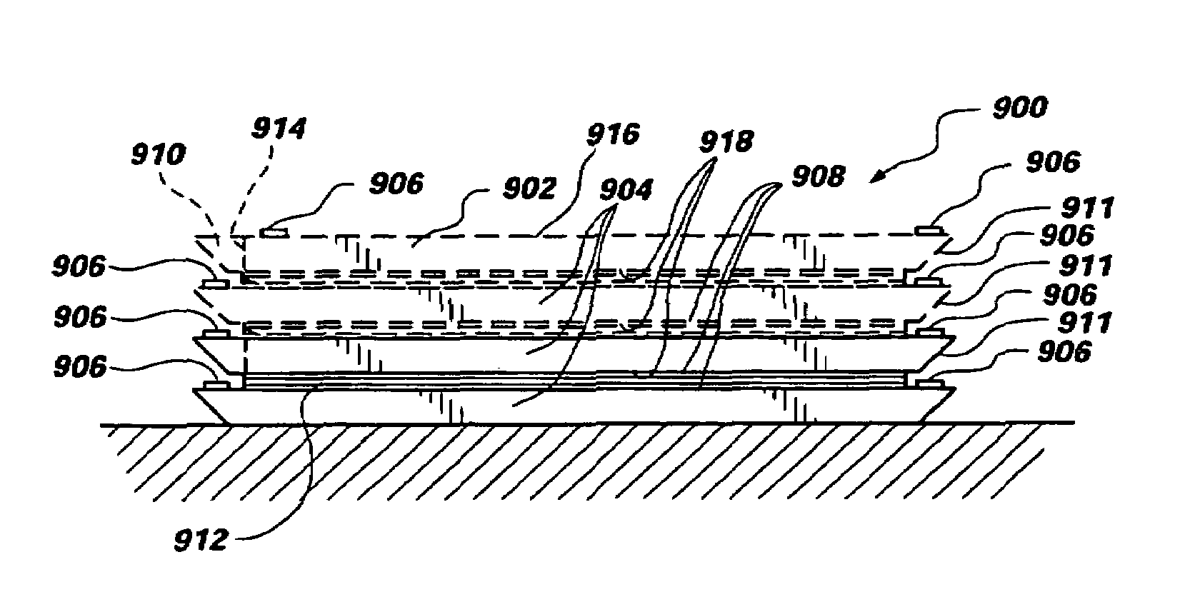 Method of fabrication of stacked semiconductor devices