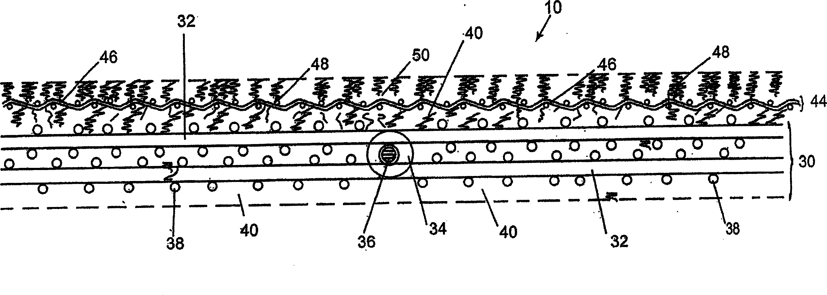 Stratified press fabric