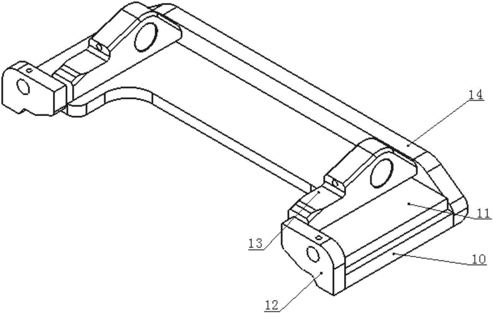 Positioning device used for assembling lower beam assembly of outer portal frame