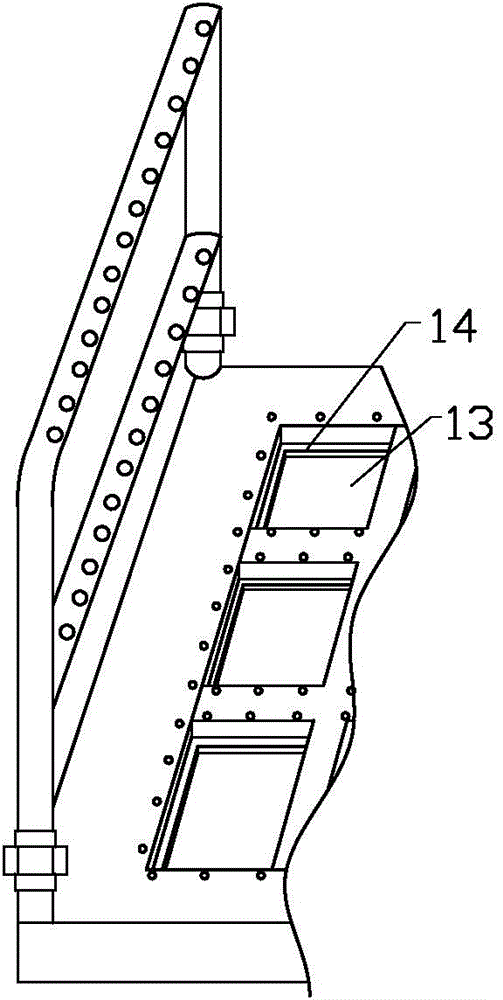 Automatic vehicle washing device