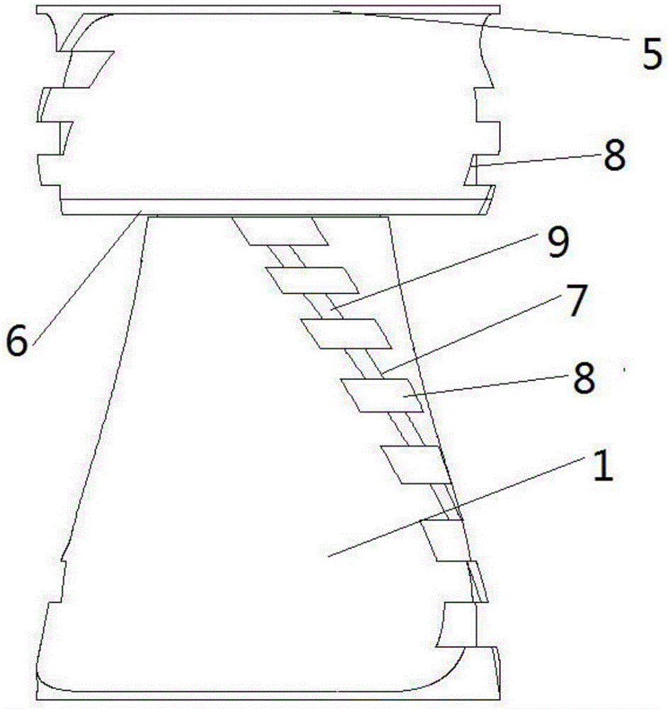 Four-ledge zigzag dynamic variable-gap internal mixer rotor