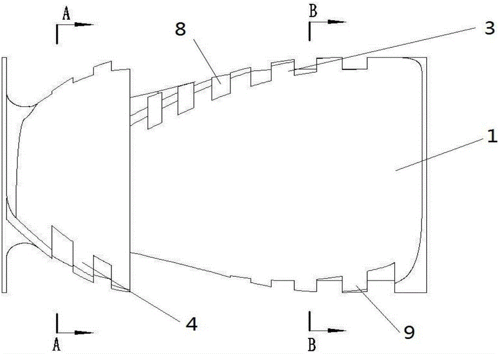 Four-ledge zigzag dynamic variable-gap internal mixer rotor