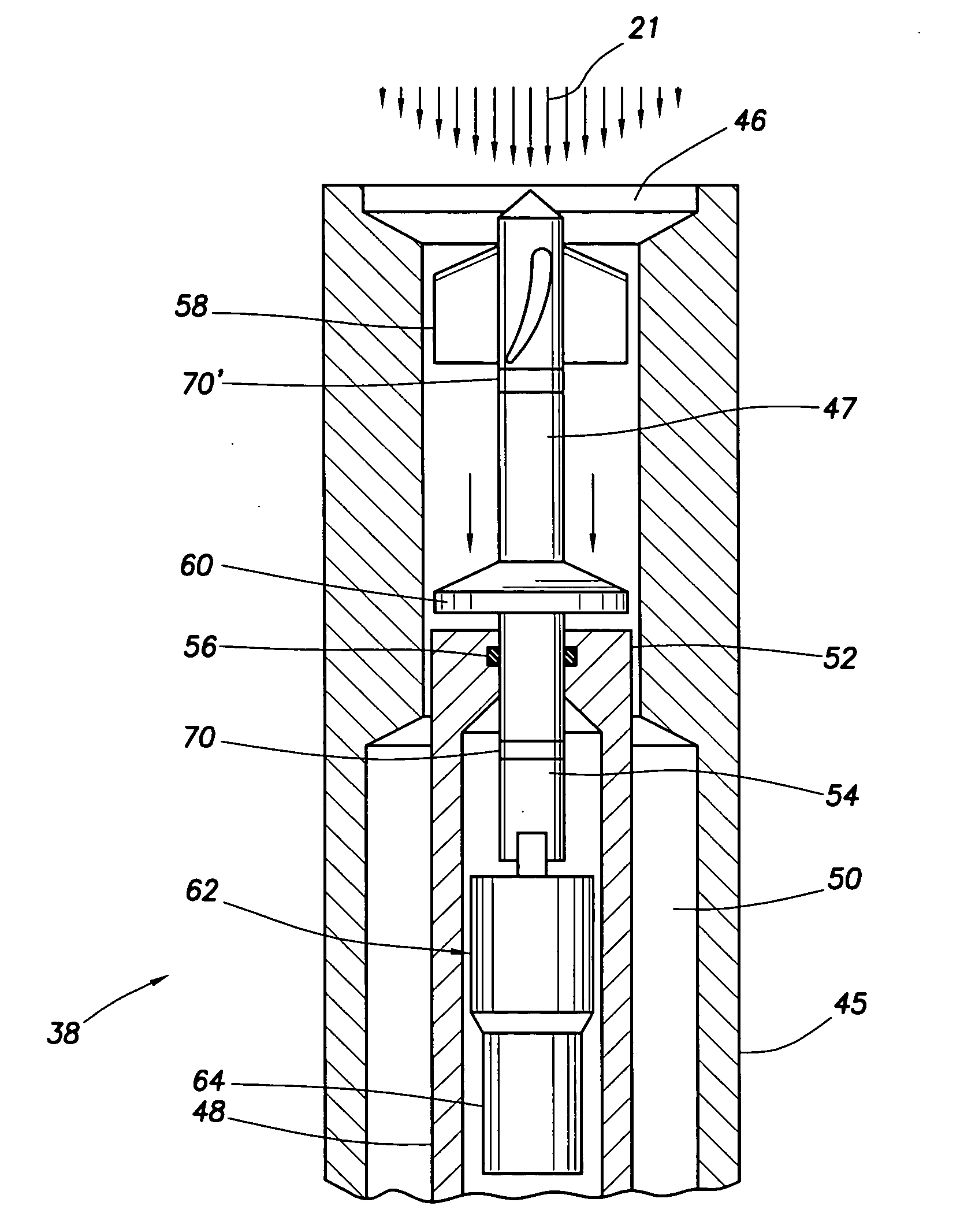 Apparatus and method for pressure-compensated telemetry and power generation in a borehole