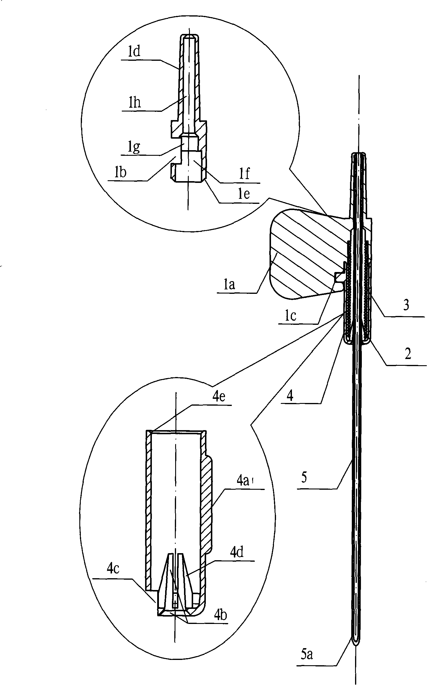 Disposable safety vein puncture needle