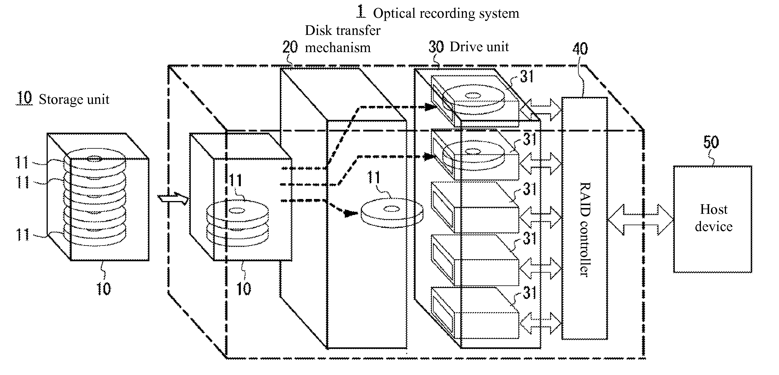 Multi-layer optical recording medium and optical recording device