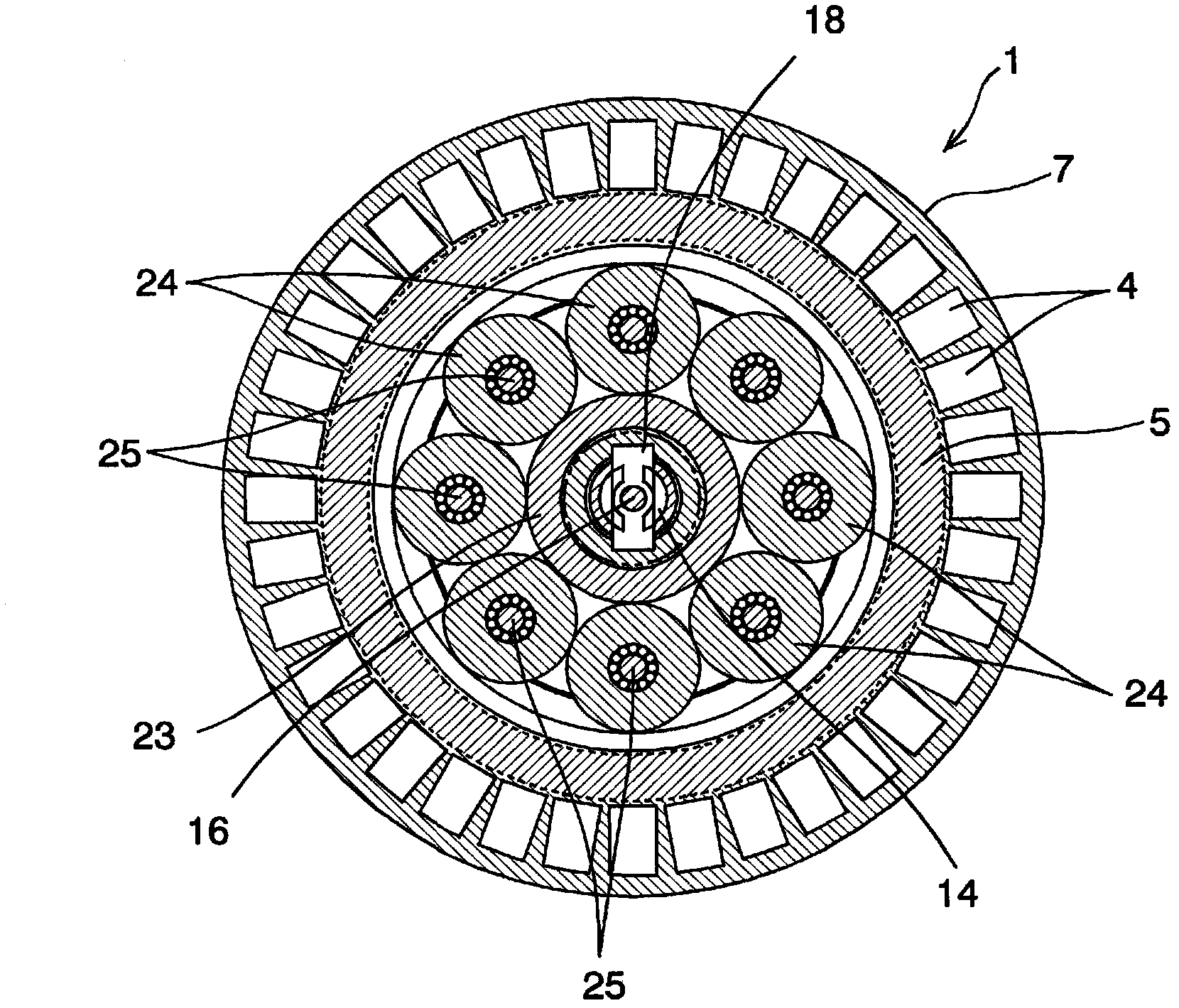 Motor with transmission function