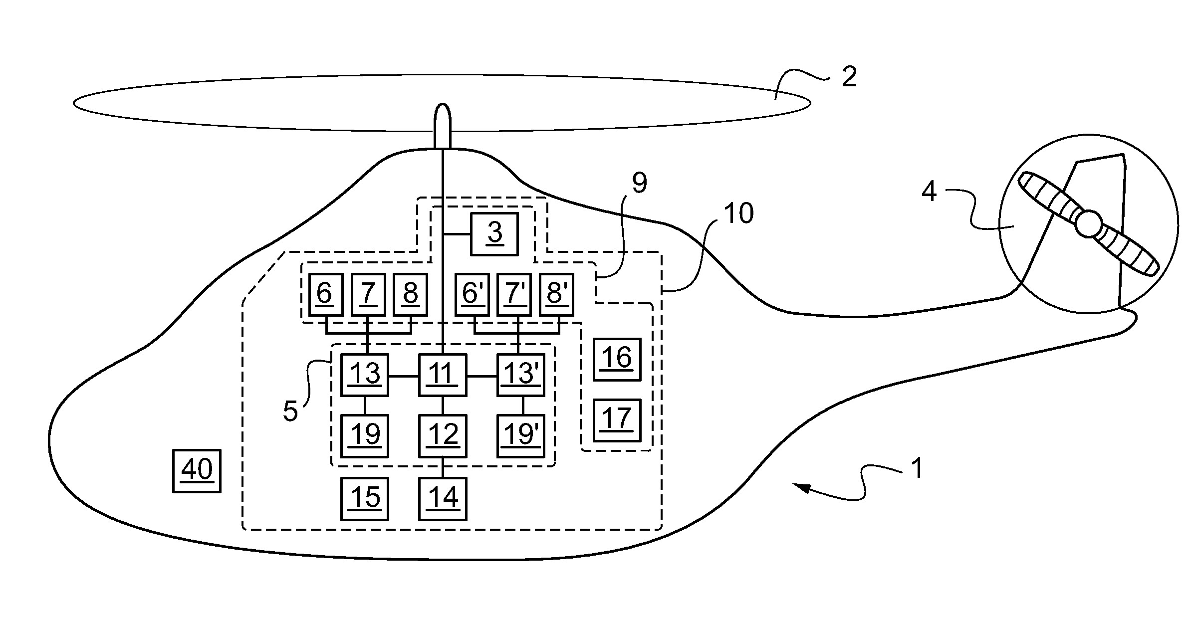 Method of managing an engine failure on a multi-engined aircraft having a hybrid power plant