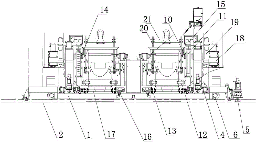 Double-station automatic pouring machine