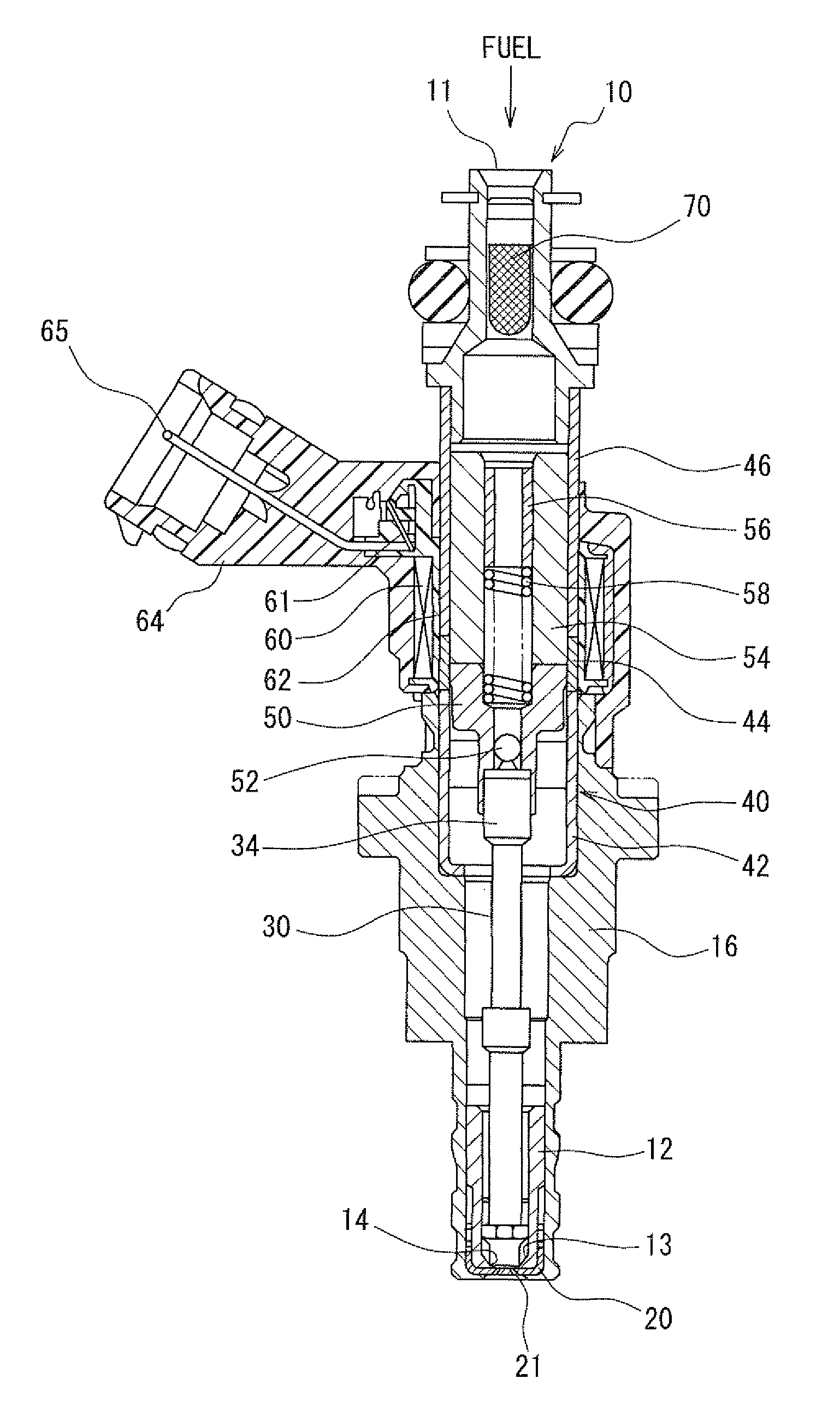 Formation method of water repellent layer and injector having water repellent layer