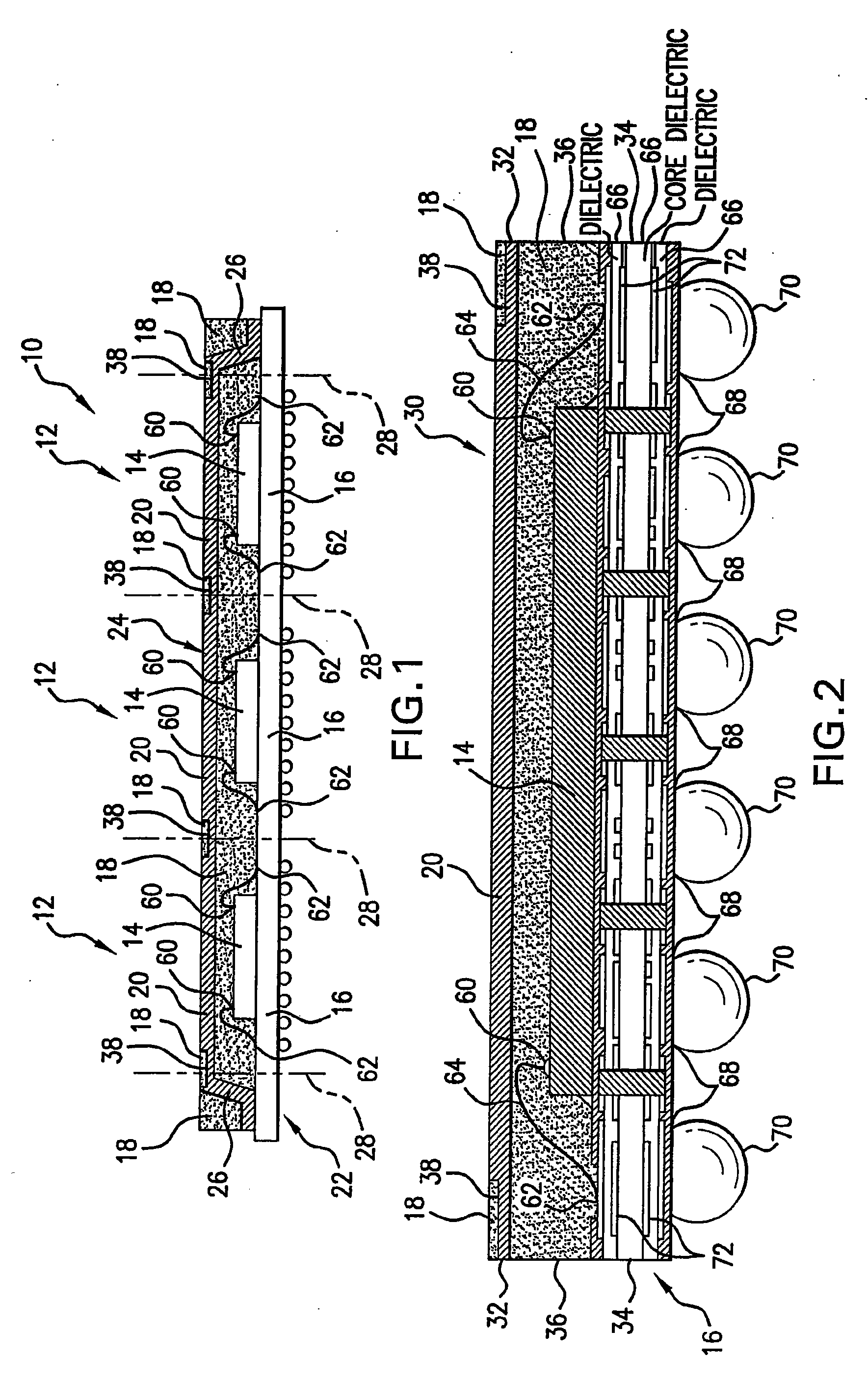 Thermal enhanced package for block mold assembly