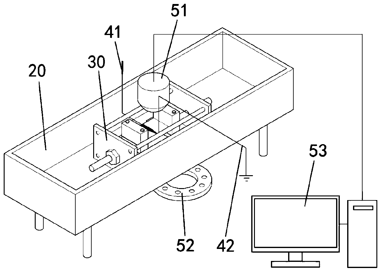 Electric tree test device of silicone rubber material for cable accessory and sample manufacturing method