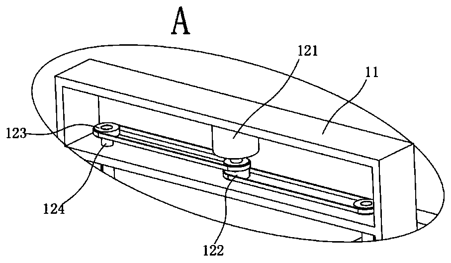 Panel polishing device for square reading bookshelf production