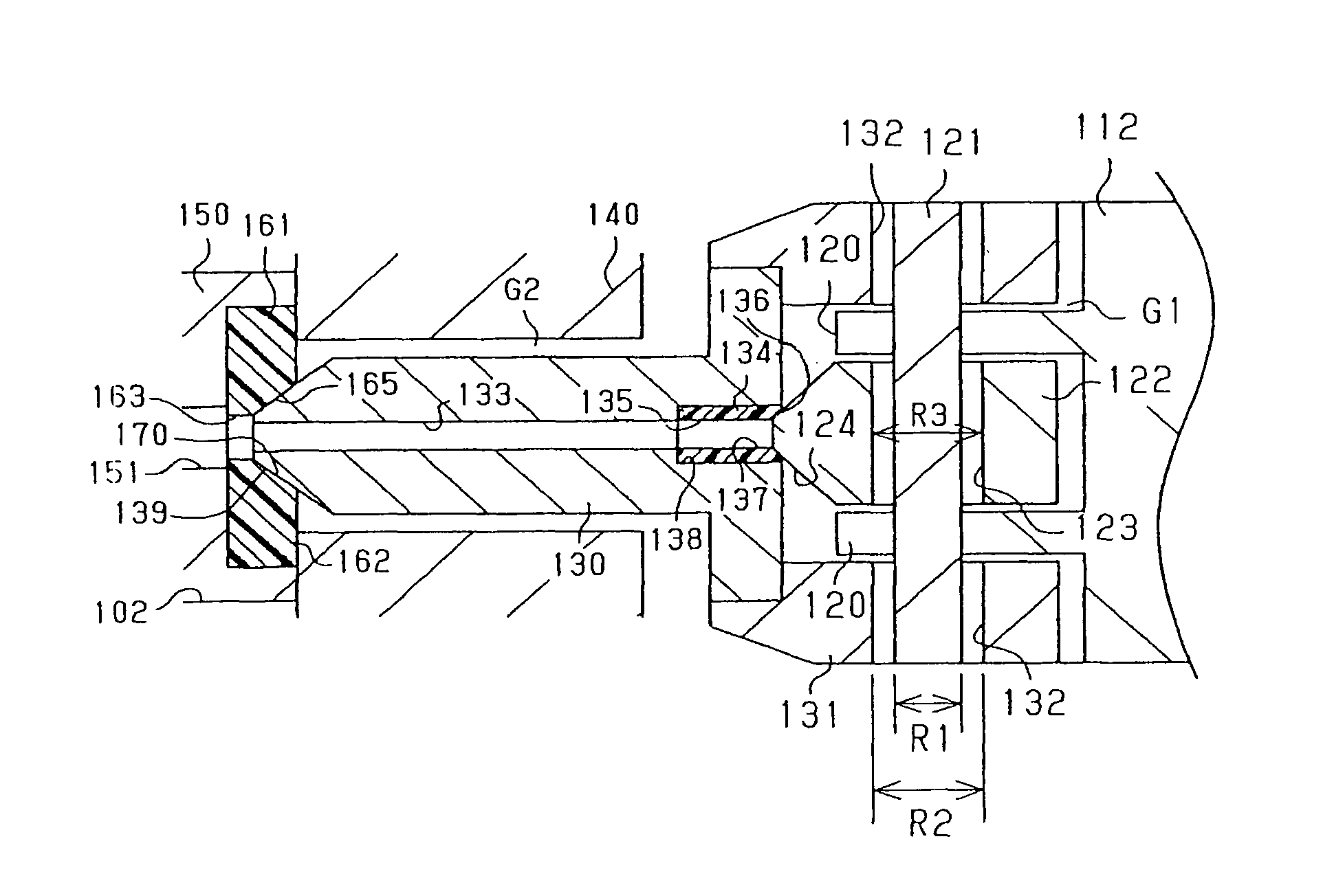 High pressure valve for hydrogen gas and decompression device for hydrogen gas