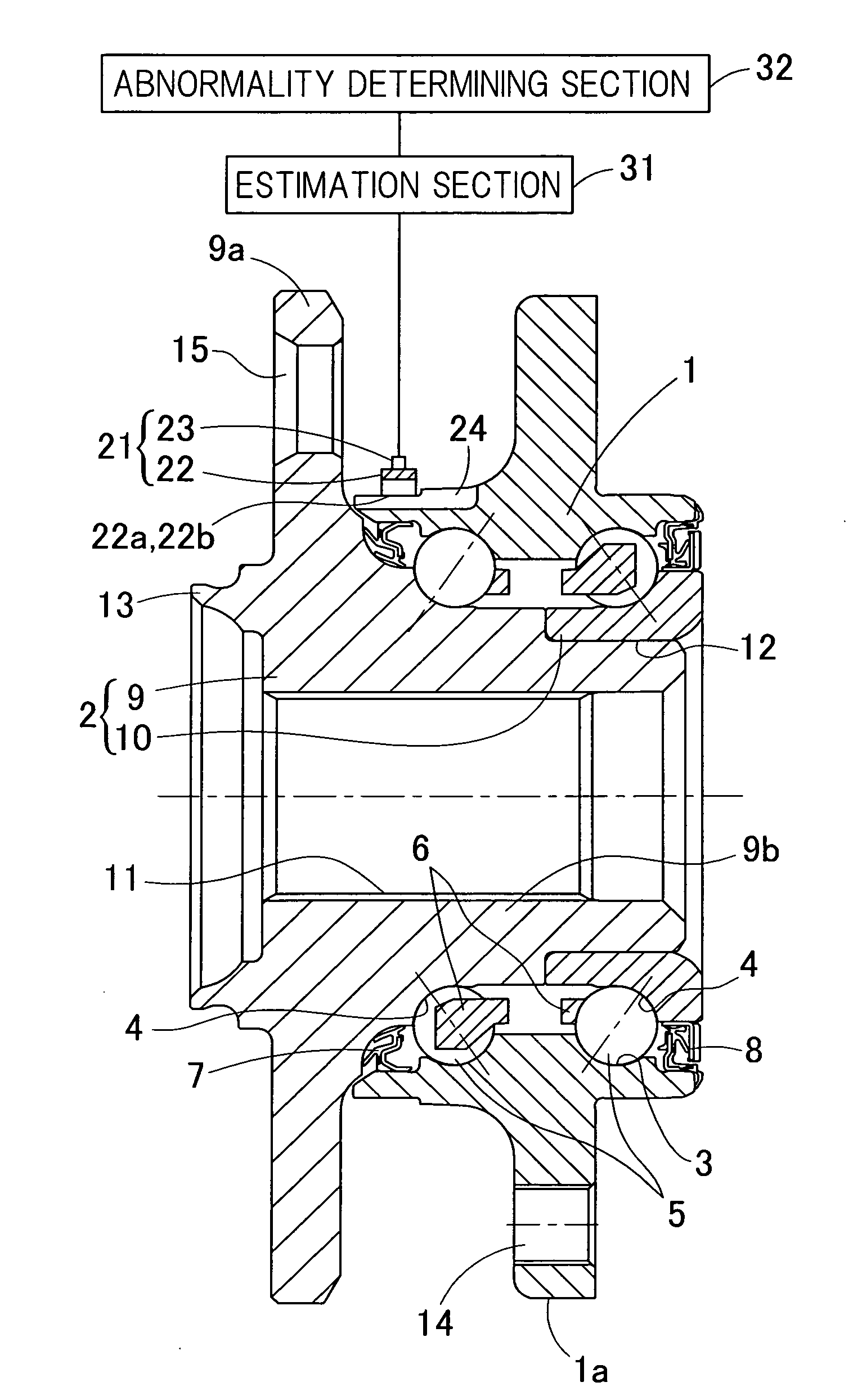 Wheel Support Bearing Assembly Equiped with Sensor