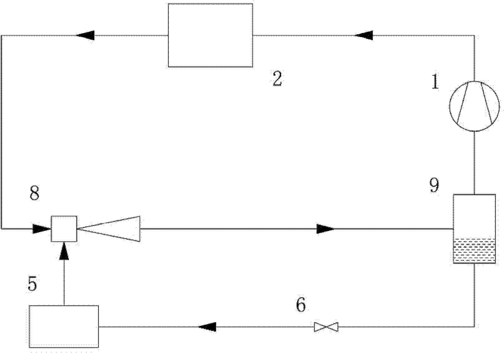 Ejector-based vortex pipe refrigeration system