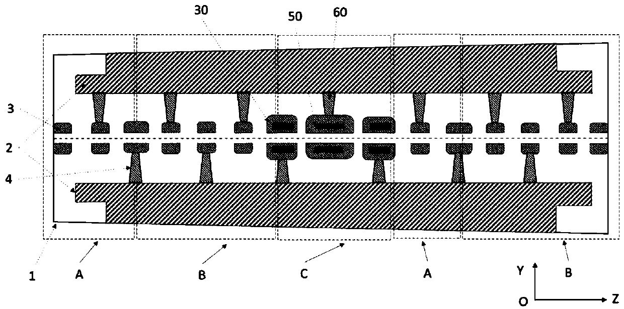 Interdigital longitudinal magnetic mode drift tube linear accelerator of separation focusing type