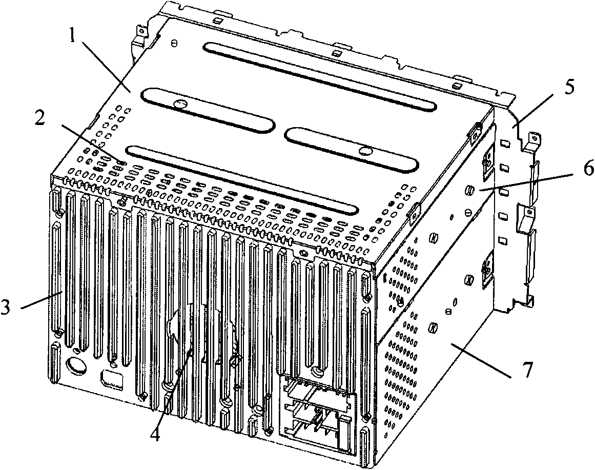 Heat dissipation module of compact disc read-only memory driver core in auto sound