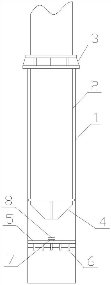 Grouting and bottom sealing method for foundation structure of offshore wind turbine jacket