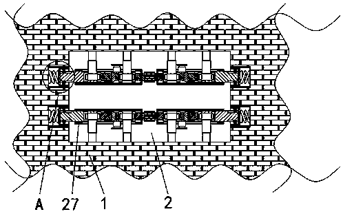 Envelope structure for foundation pit of house building