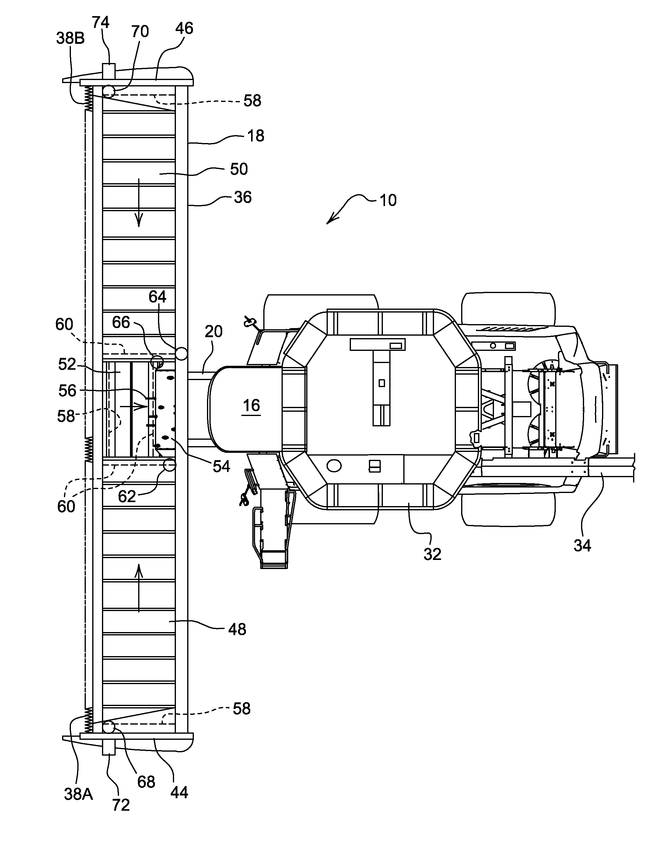 Agricultural Combine And Draper Header