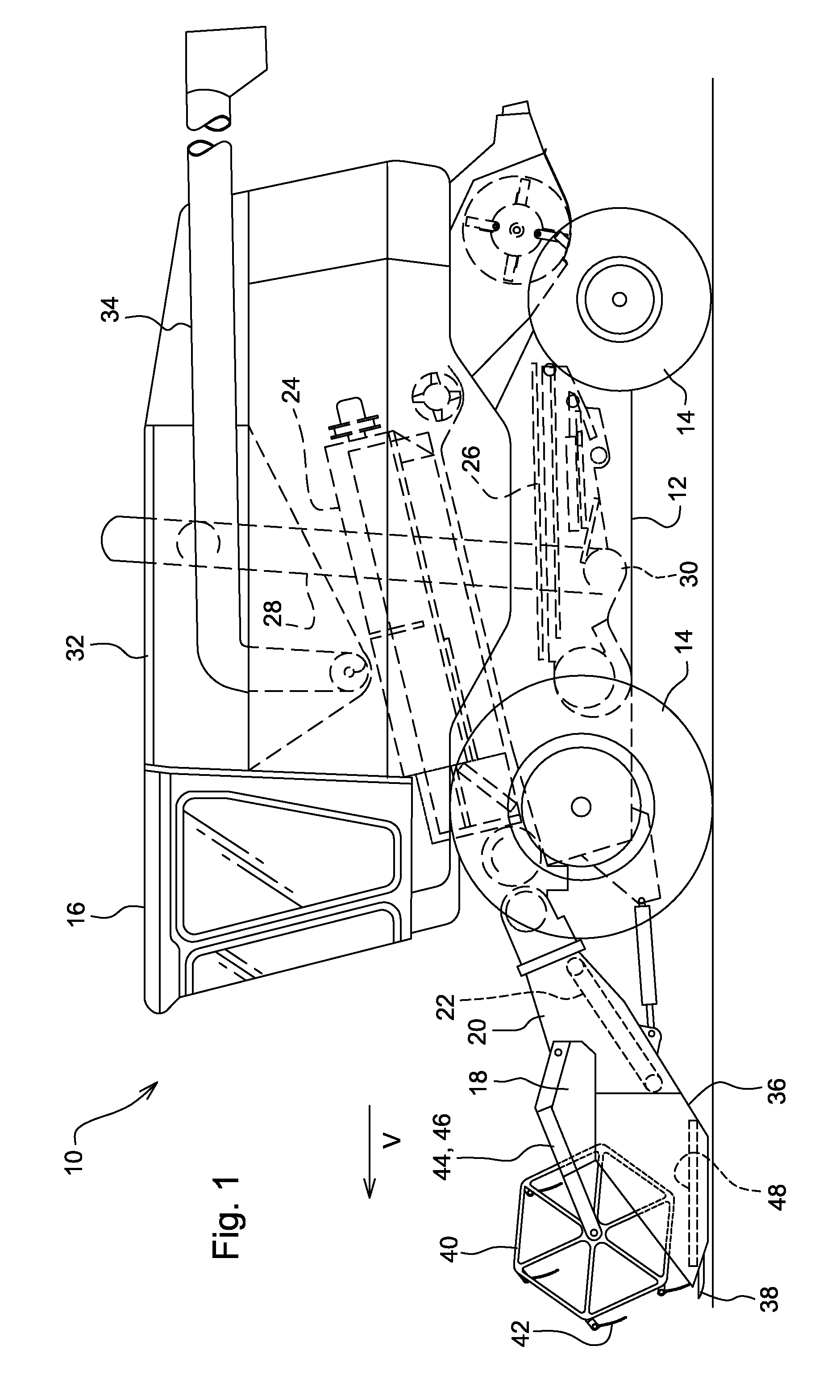 Agricultural Combine And Draper Header