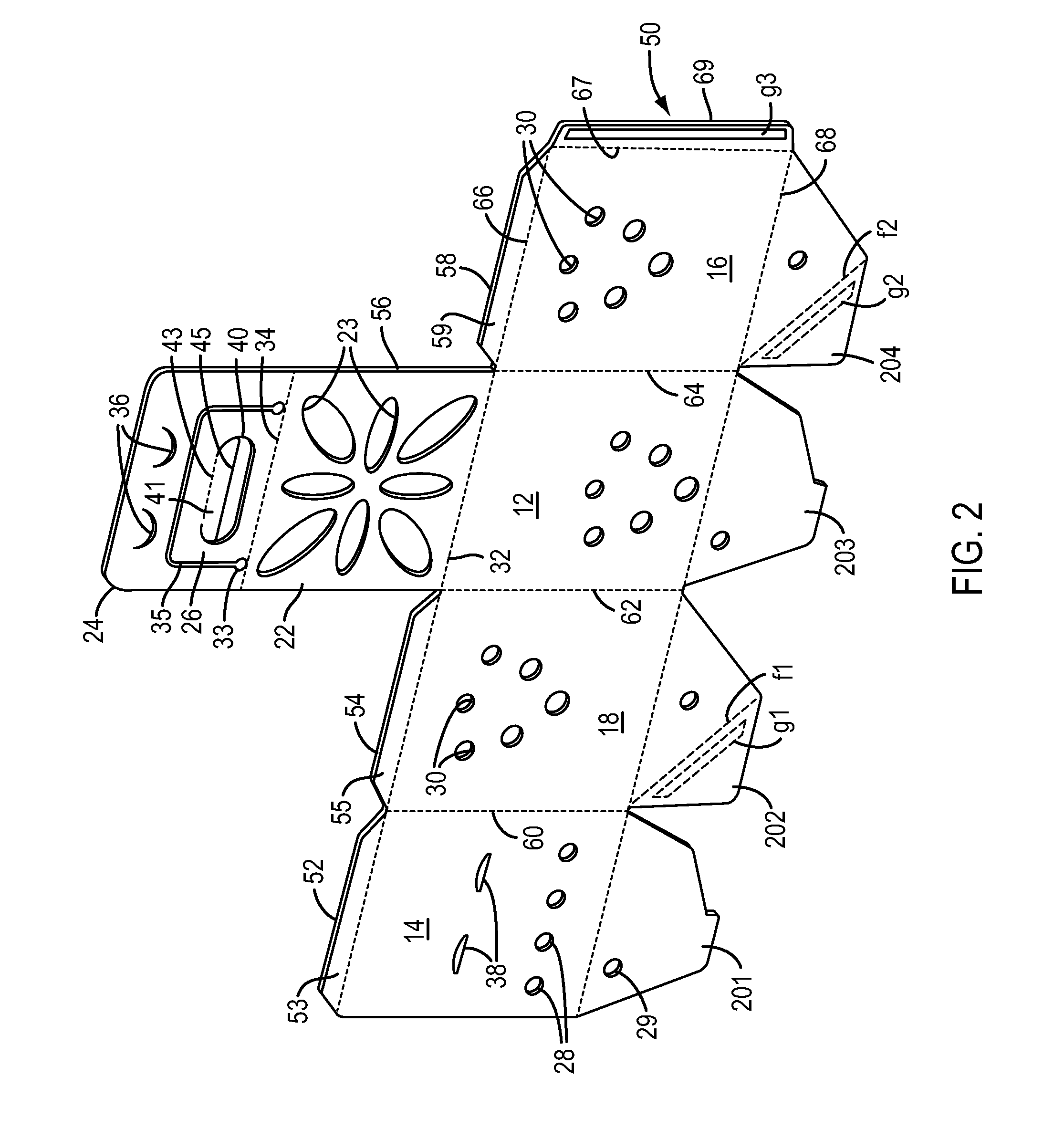 Lightweight fruit and produce packaging container