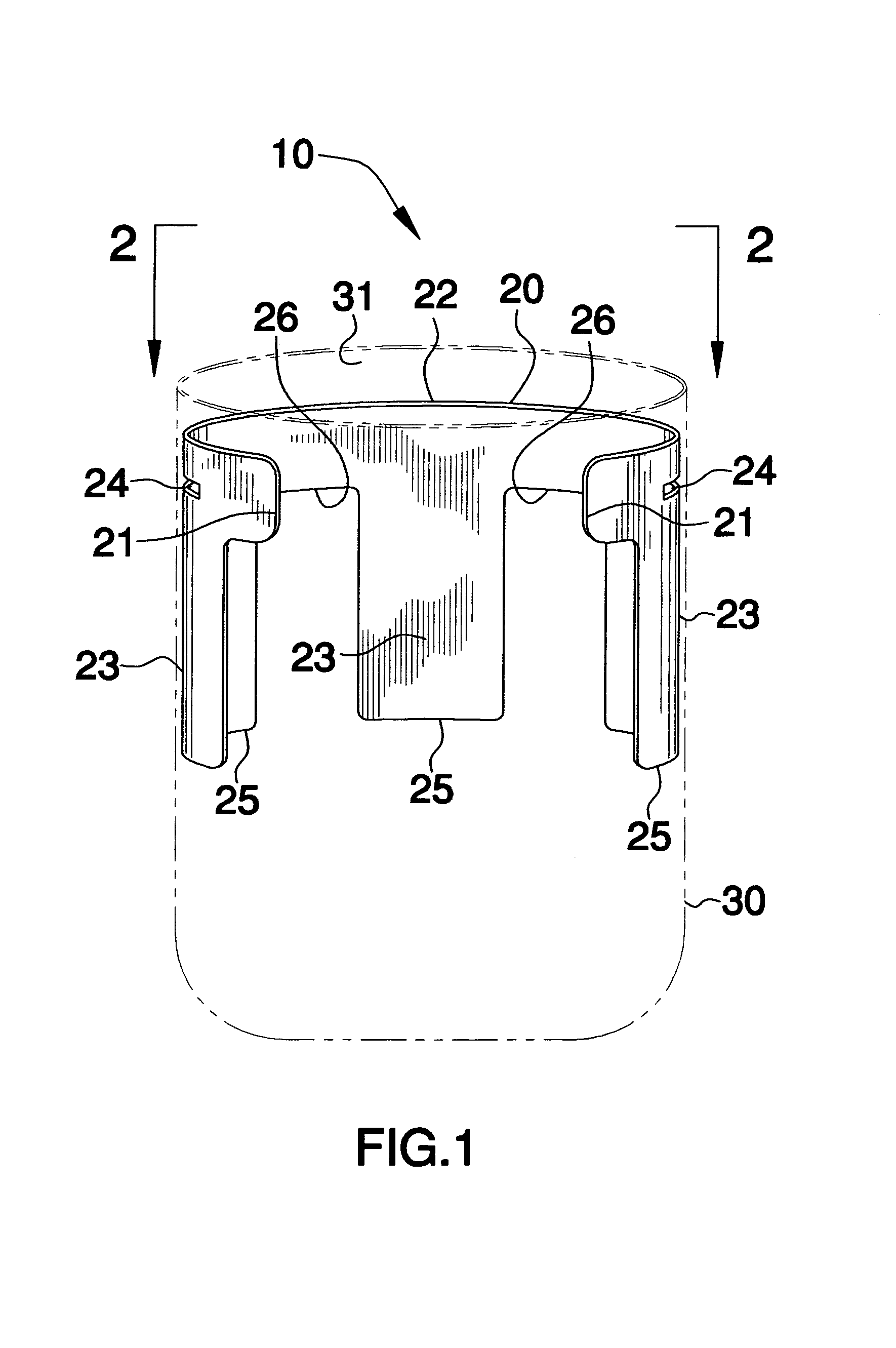 Resilient trash bag support apparatus