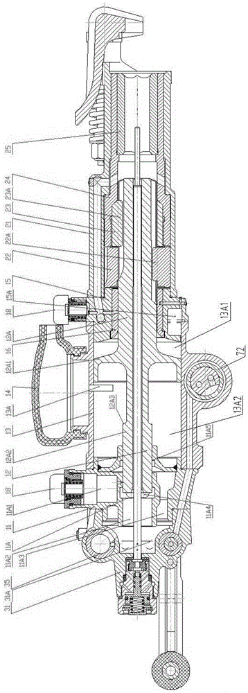 Oil-mist-free energy-saving and low-consumption pusher leg drill