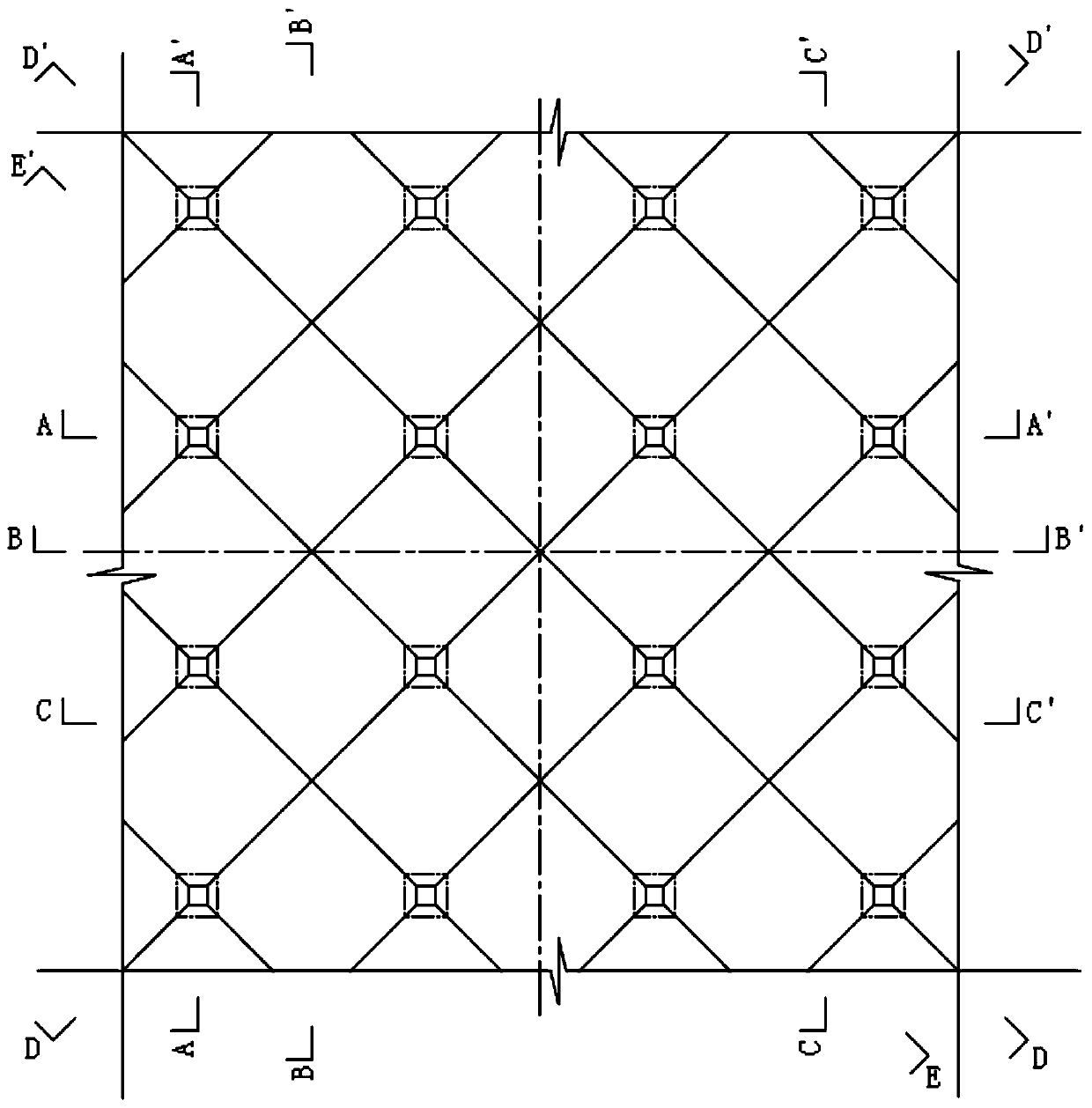 A basement floor structure with high anti-floating and anti-crack performance and its design method