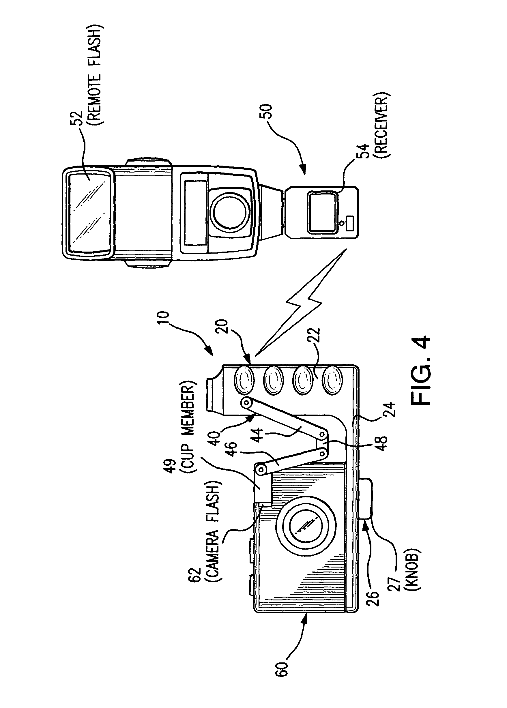 Wireless camera flash trigger device