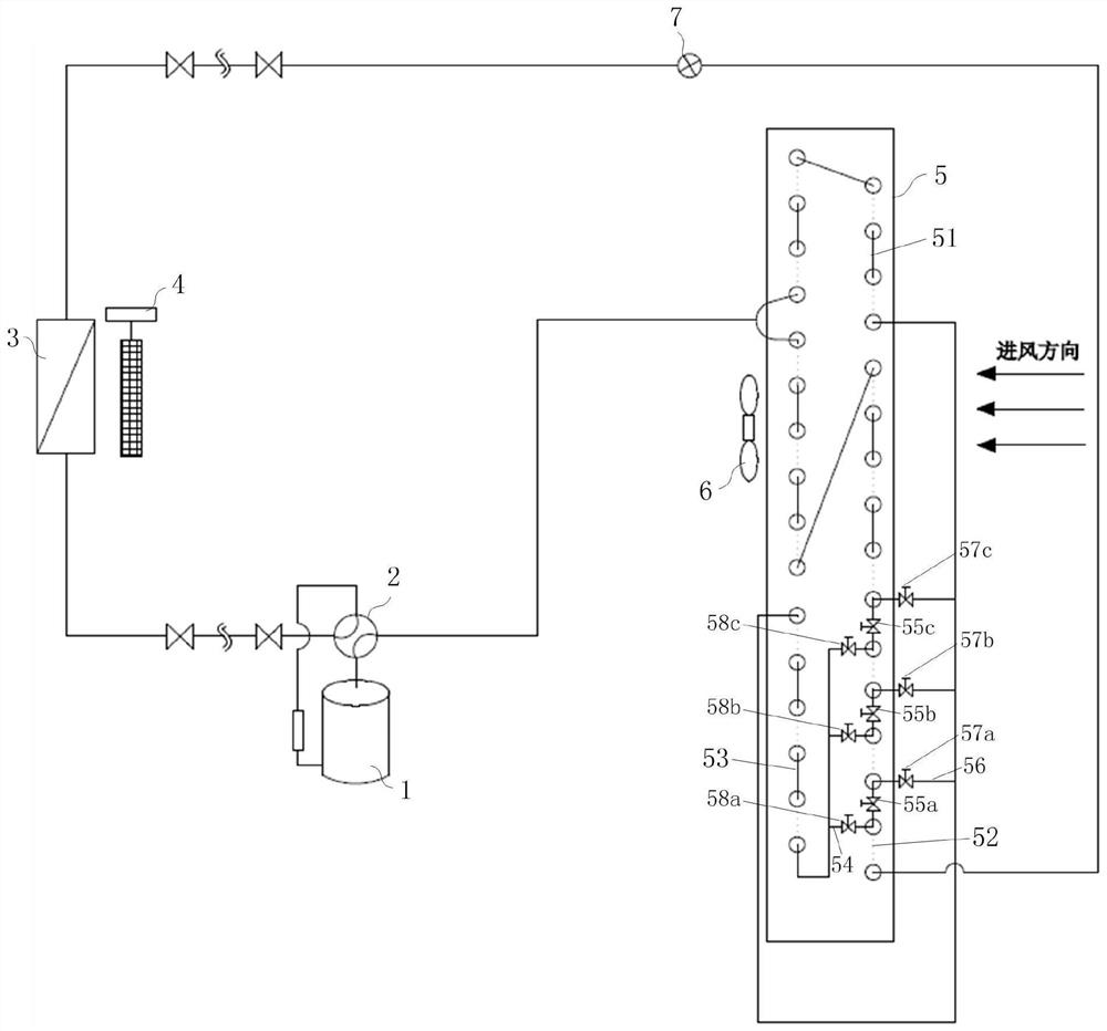 Refrigeration control method of air conditioner and condenser