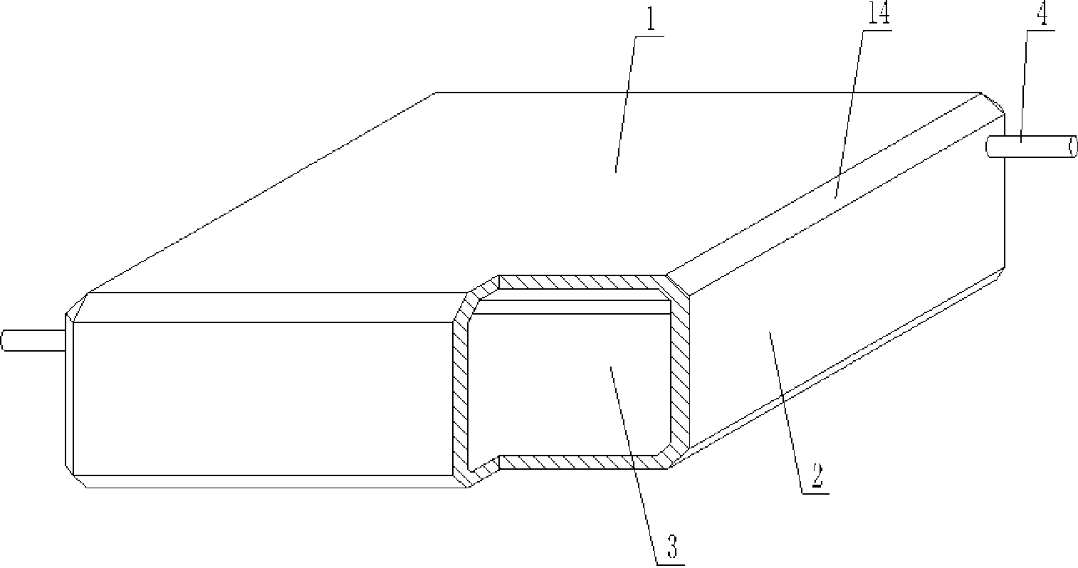 Hollow mold for filling cast-in-situ concrete