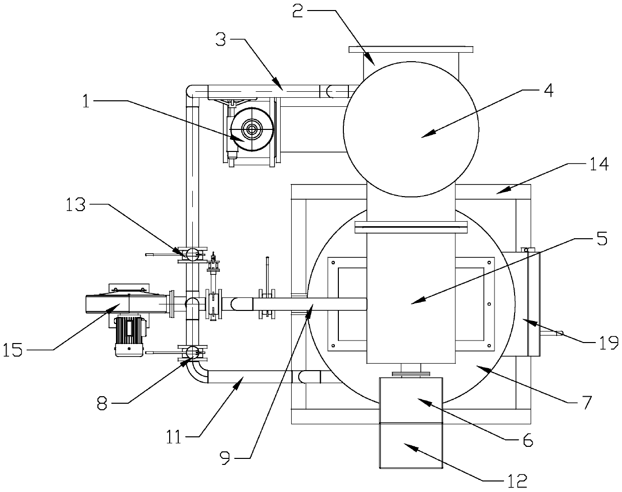 Domestic garbage smokeless oil-free vertical pyrolysis gasification furnace