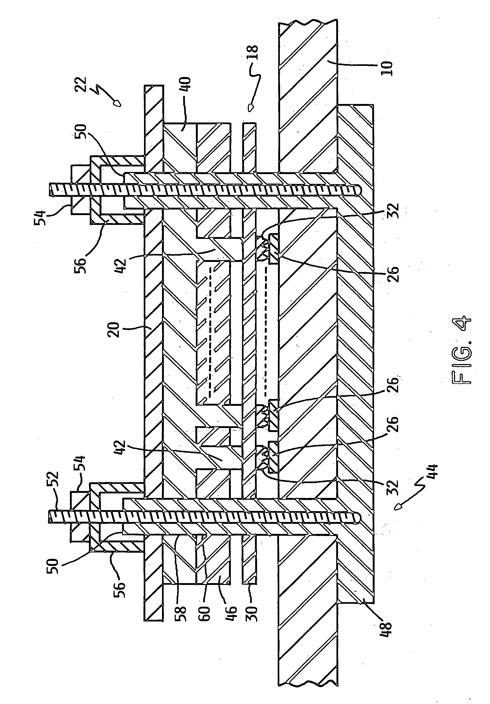 Reduced stress relaxation in elastomeric compression structures adapted for use with electrical components