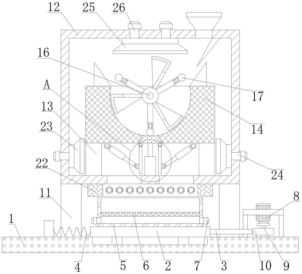 Surface grinding device for precoated sand recovery