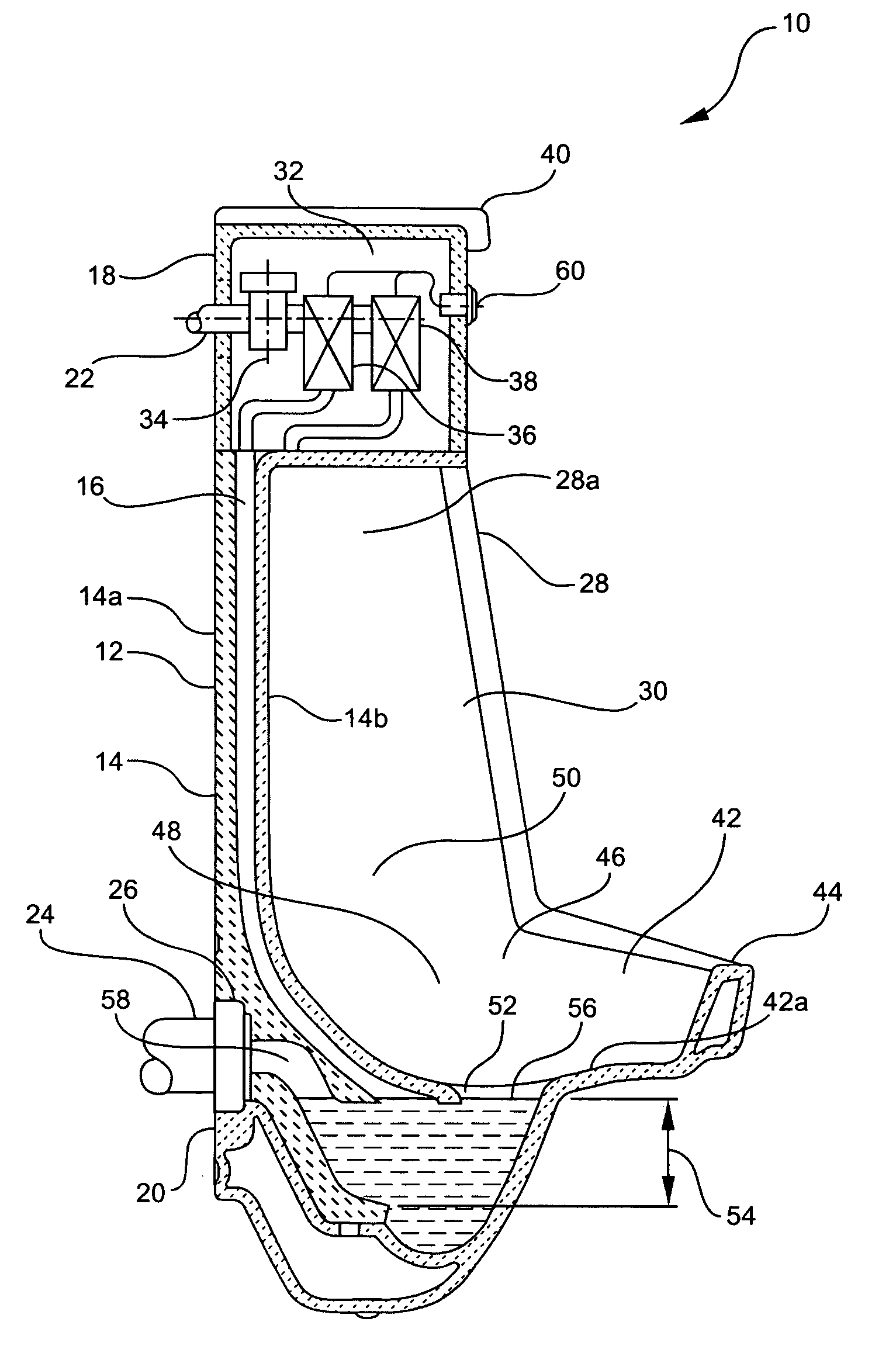 Dual phase flush urinal